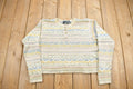 Vintage 1990s Liz Wear Striped Knit Sweater