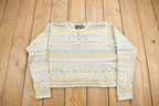 Vintage 1990s Liz Wear Striped Knit Sweater