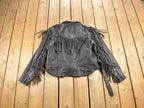 Vintage 1980s Addis Genuine Leather Biker Jacket