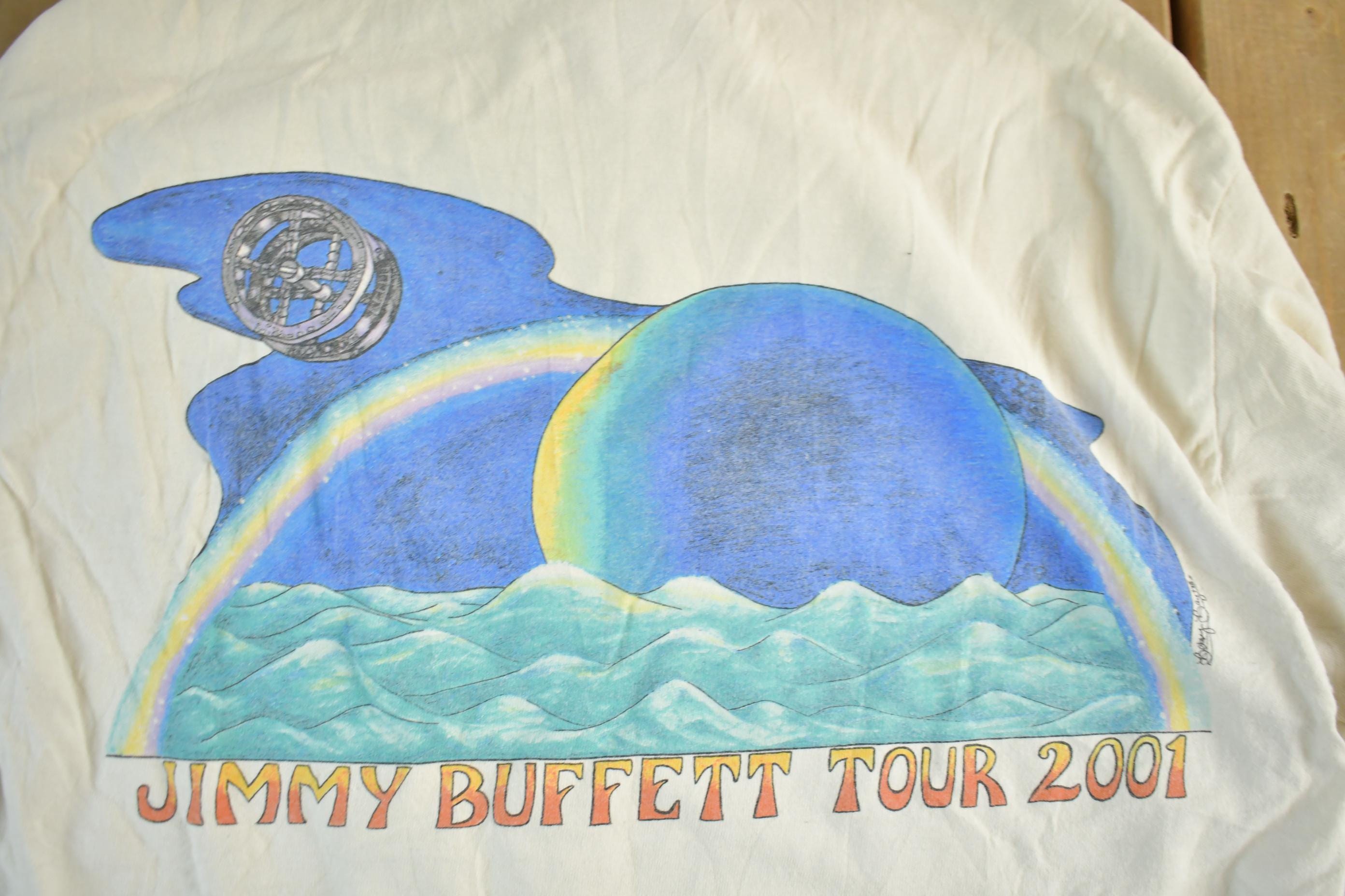 Vintage 2001 A Beach Odyssey Jimmy Buffet Tour T Shirt Men's Medium