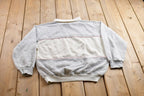 Vintage 1990s Gitano Large Stripe Collared Sweatshirt