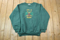 Vintage 1990s City of London Embroidered Churchill Crewneck Sweatshirt