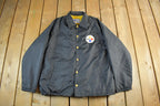 Vintage 1990s Pittsburgh Steelers Fleece Lined NFL Coaches Jacket
