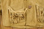 Vintage 1960s Golden Bear Fringe Leather Jacket
