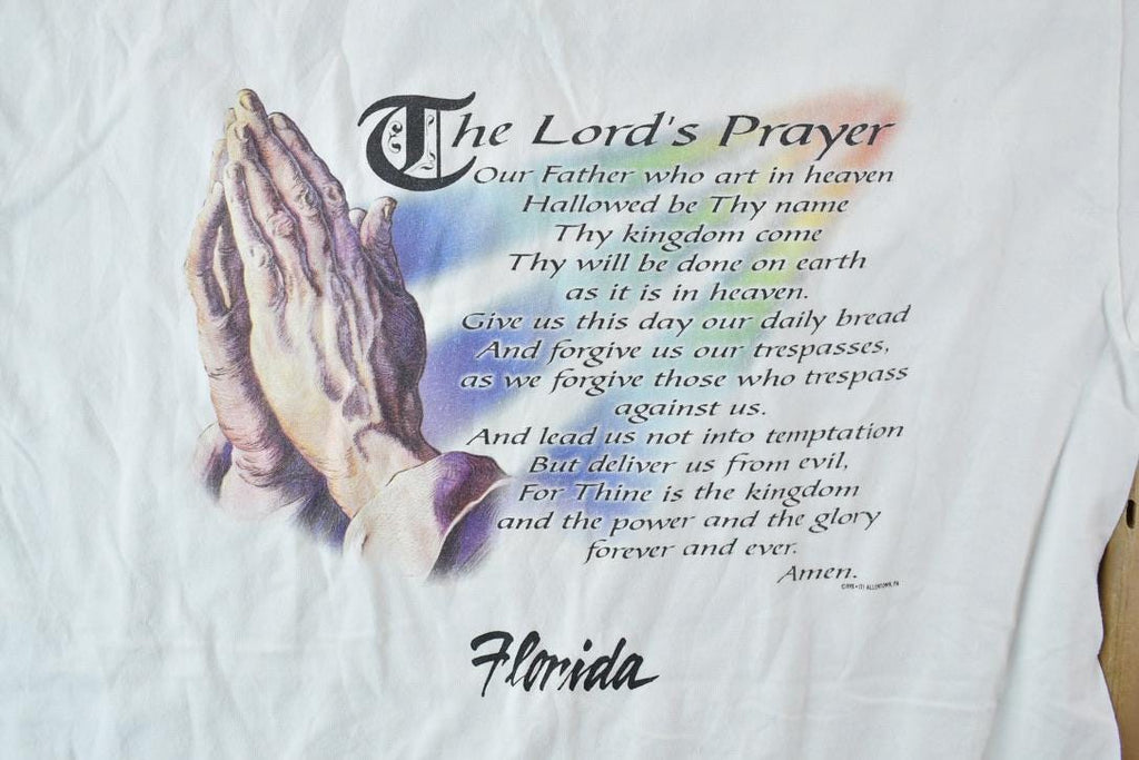 Vintage 1990s Florida Lord's Prayer Souvenir T-Shirt