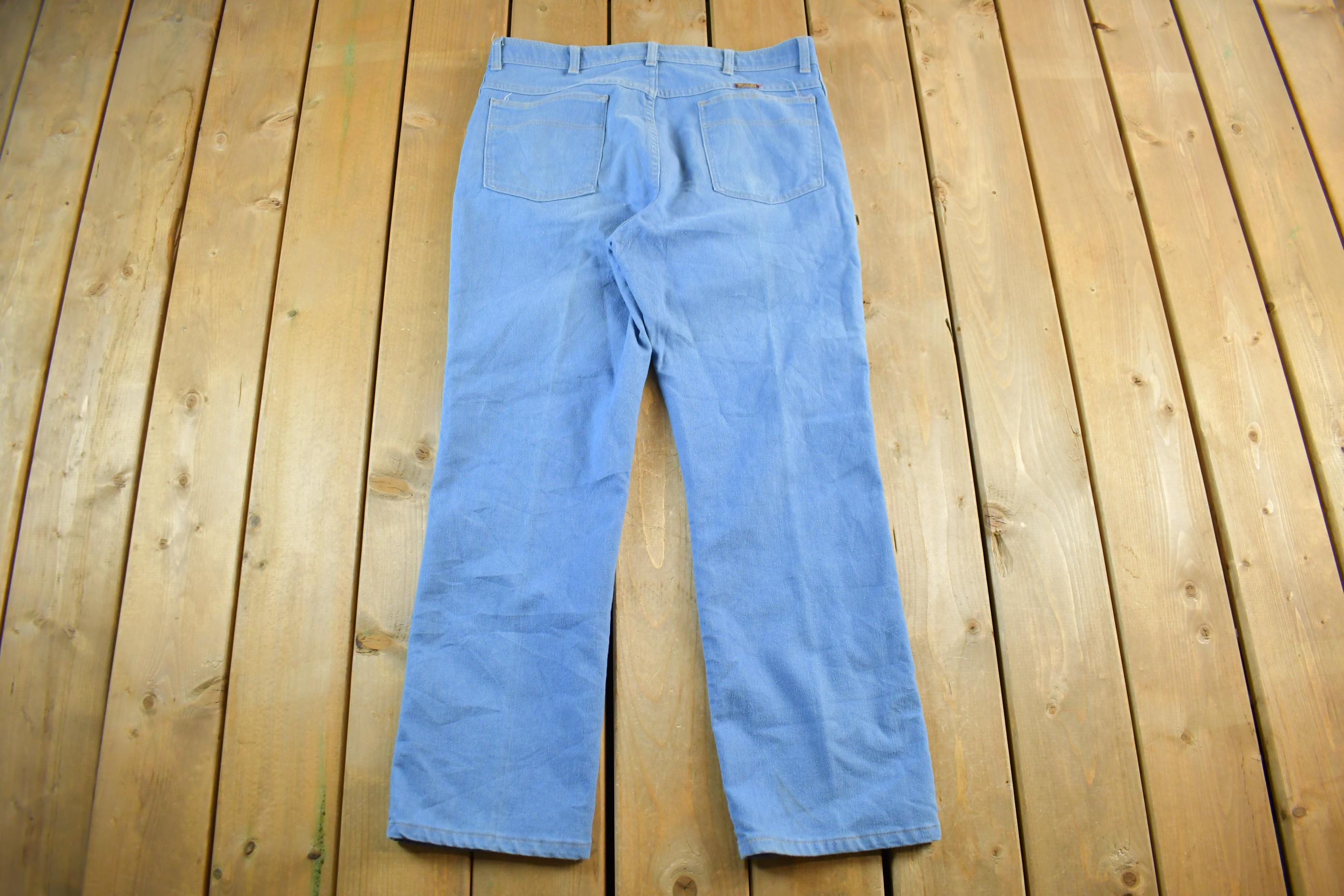 Vintage 1980s Wrangler Rancher Denim Jeans Adult 35 X 29