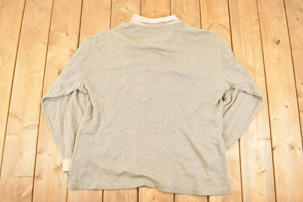 Vintage 1990s Trader Bay Quarter Button Shirt Men's L