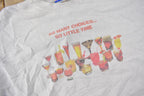 Vintage 1990s So Many Choices So Little Time Beverage Graphic Crewneck Sweatshirt Size XL