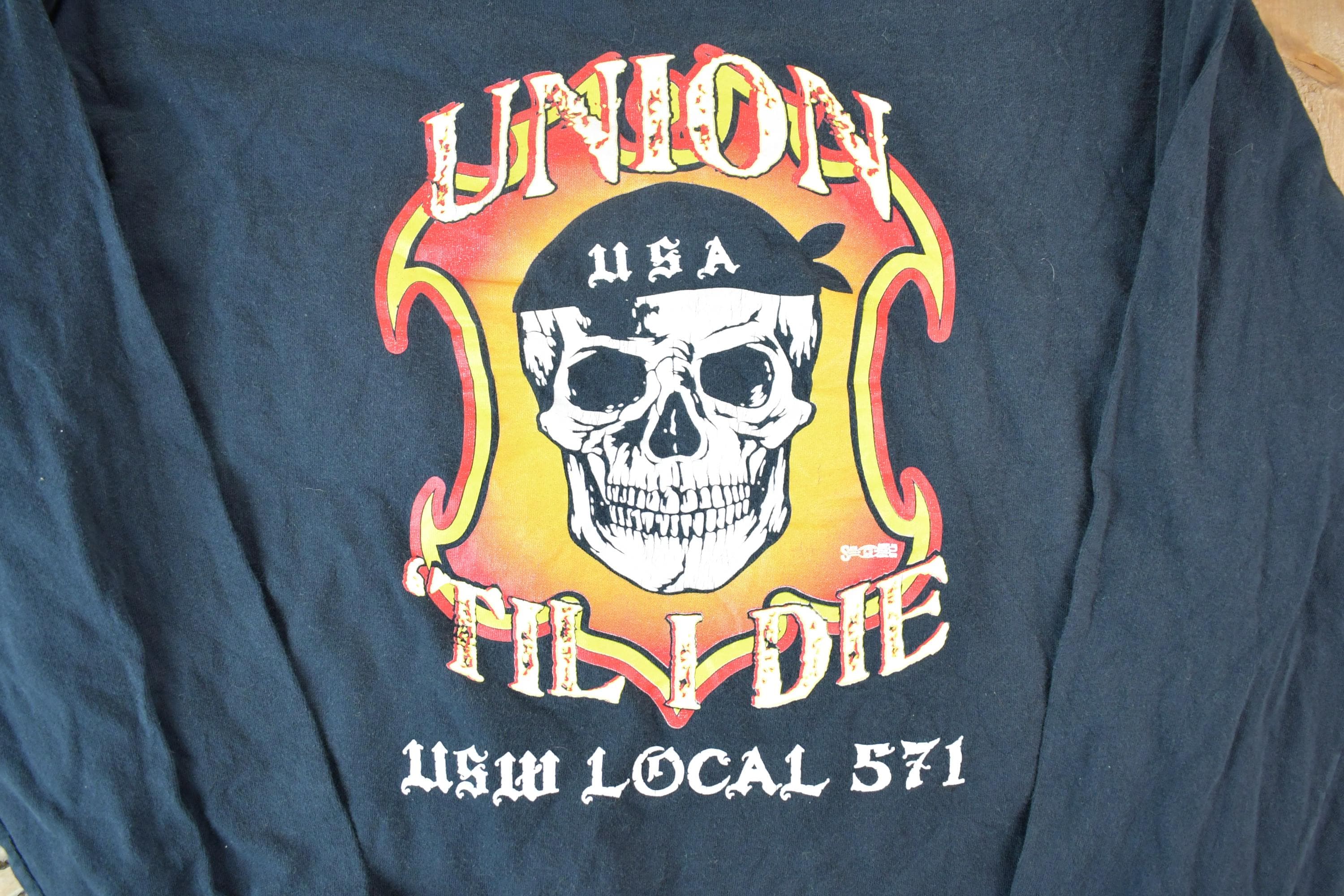 Vintage 1990s Union Til I Die USA Crewneck Sweatshirt