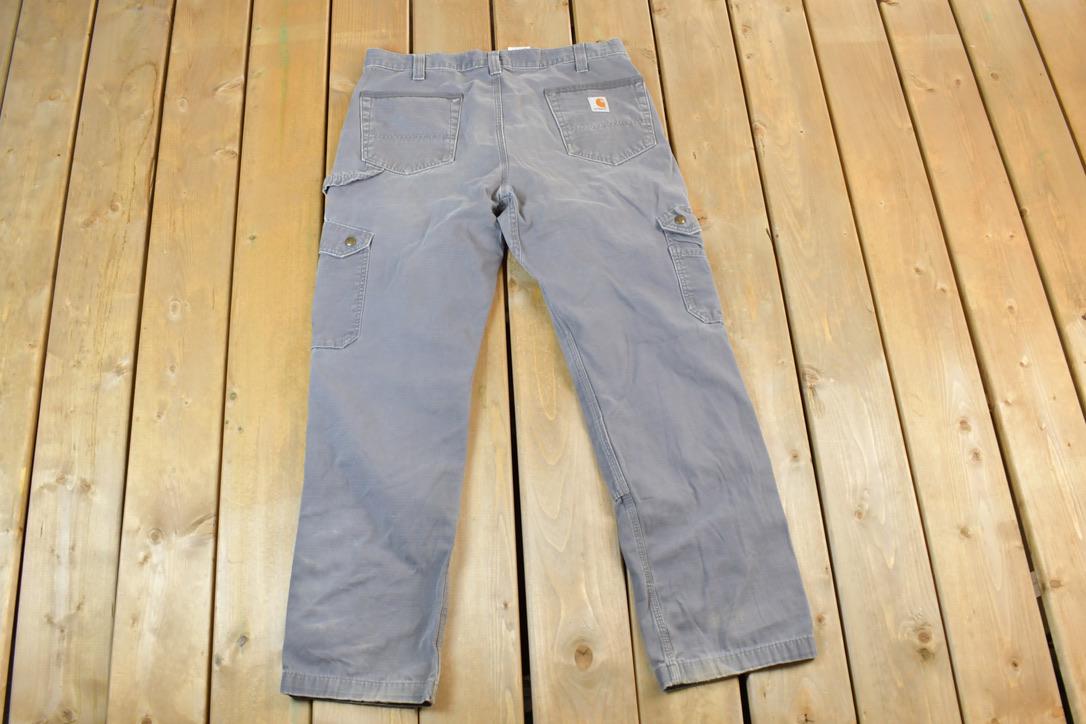 Vintage Y2K Carhartt Grey Work Pants Size 36 x 32