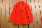Vintage 1960s Sears Red Button Blazer Coat