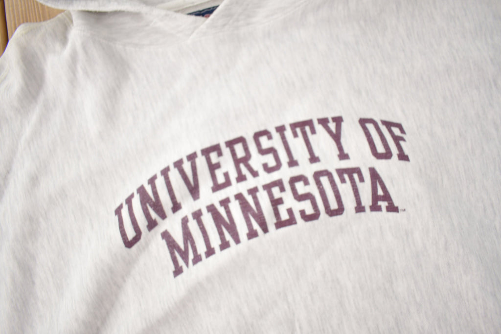 Vintage 1990s University Of Minnesota Collegiate Cross Grain Hoodie Size XL