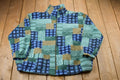 Vintage 1980s Teddi All Over Print Full Zip Fleece Sweater