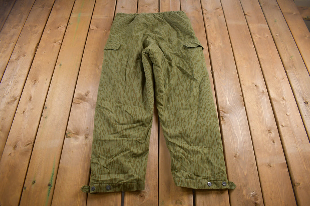 True Vintage 1970s Military Heavyweight Thermal Cargo Pocket Pants 36 x 28