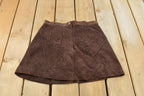 Vintage 1990s Guess Leather Suede Skirt Women's 1