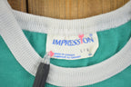 Vintage 1980's Wasaga Beach Mesh Sleeve Cut Off T Shirt