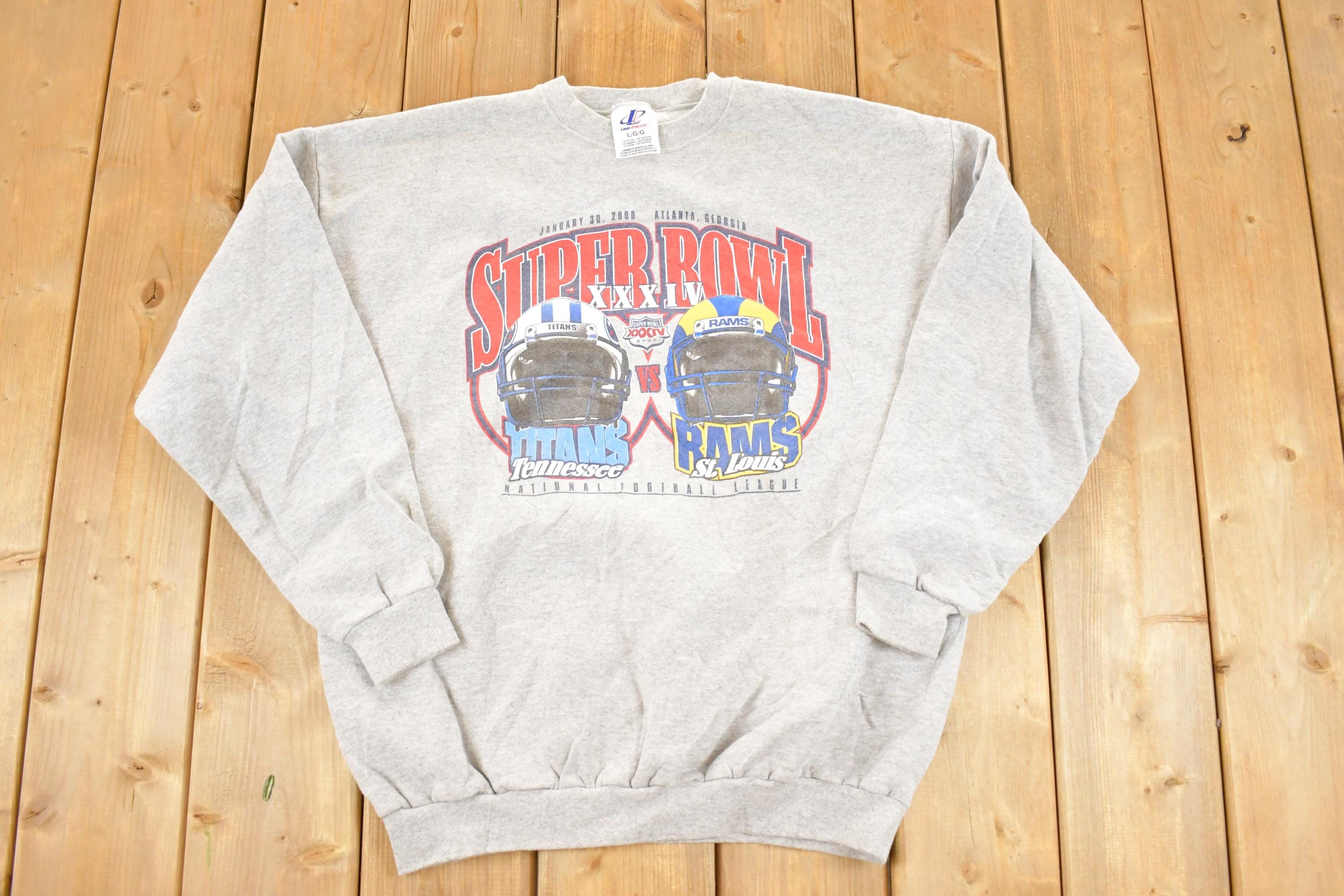 Vintage 2000 Tennessee Titans Super bowl NFL Crewneck Sweatshirt Men's M