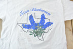 Vintage 1990s Texas Bluebonnets Single Stitch Flower Graphic T-Shirt