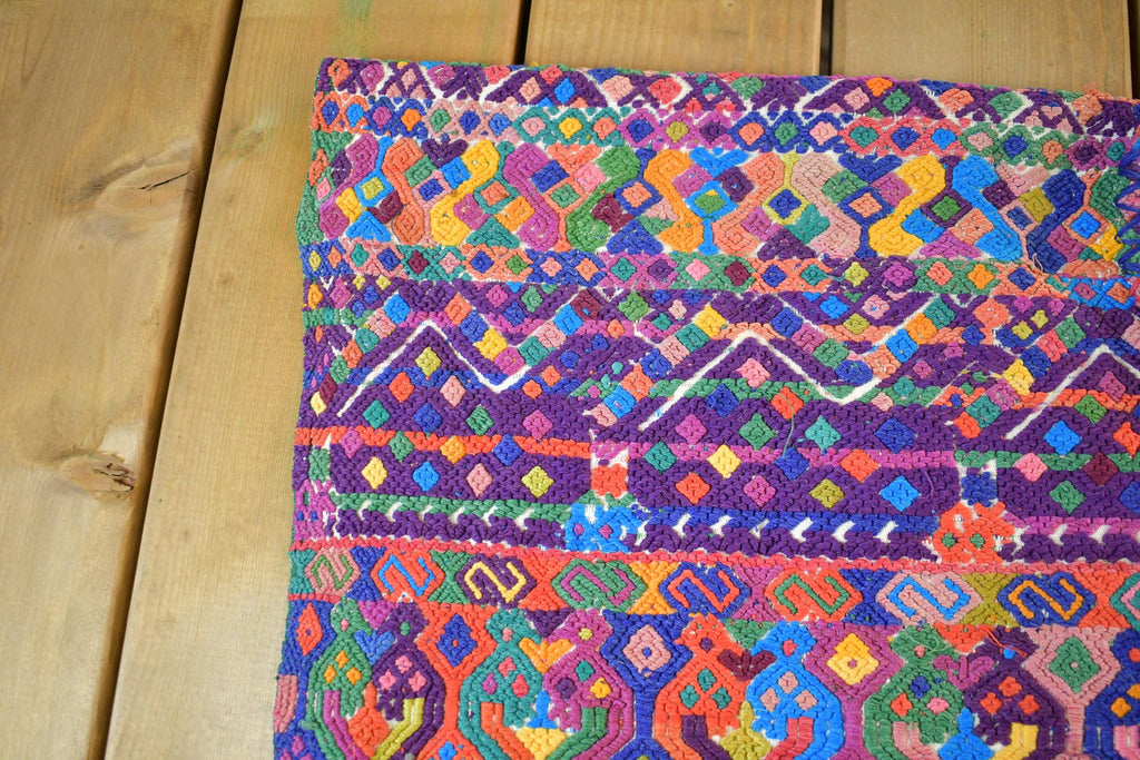 Vintage 1940s 1950s Bohemian Hand Loomed Poncho Jacket