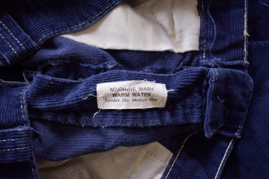 Vintage 1970s Cordarouy Bell Bottom Pants Size 24 x 28