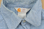 Vintage 1990s Carhartt Denim Button Up Shirt