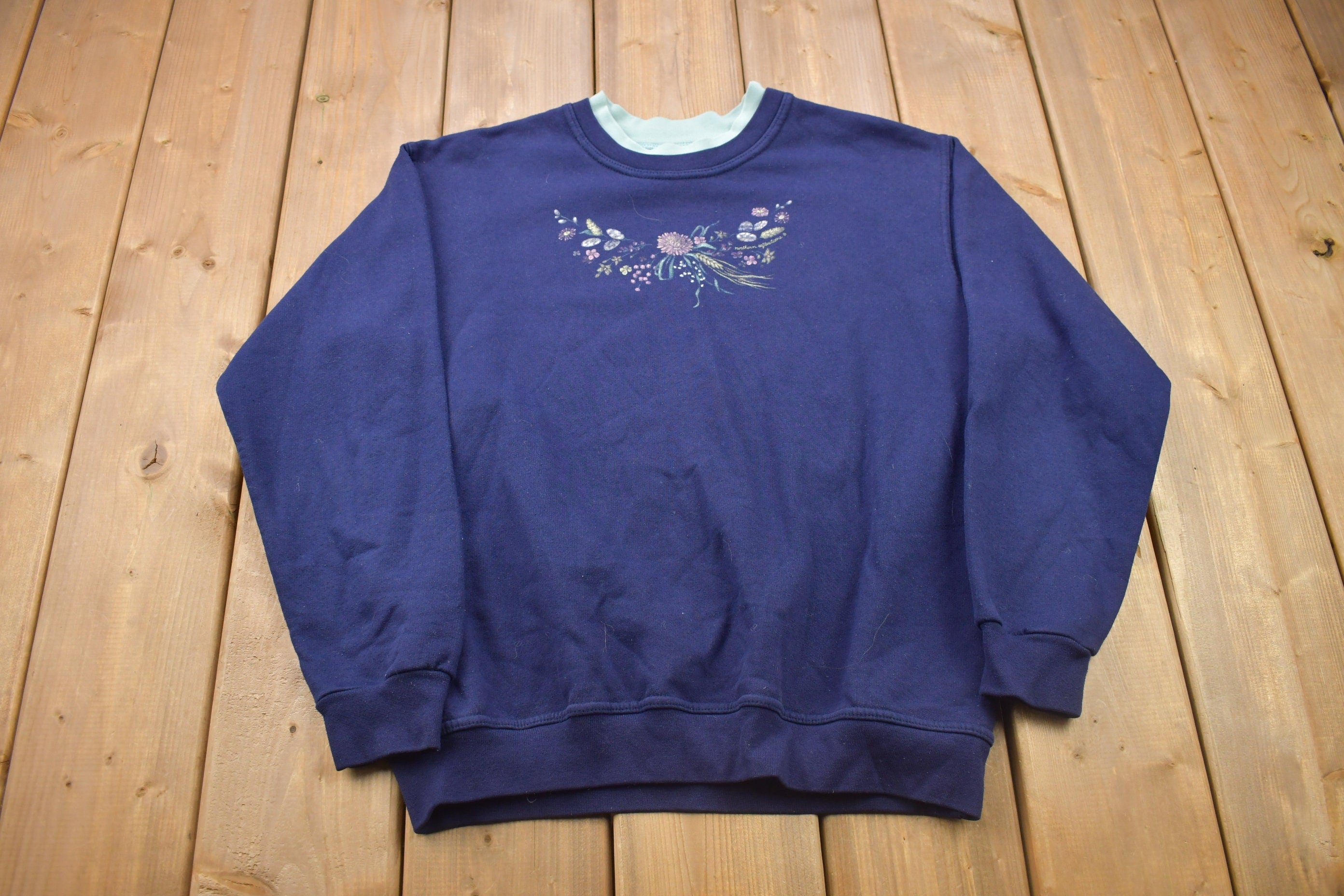 Vintage 1990s Northern Reflections Floral Crewneck Sweatshirt