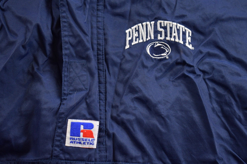 Vintage 1990s Penn State Russell Athletic Half Zip Windbreaker Jacket