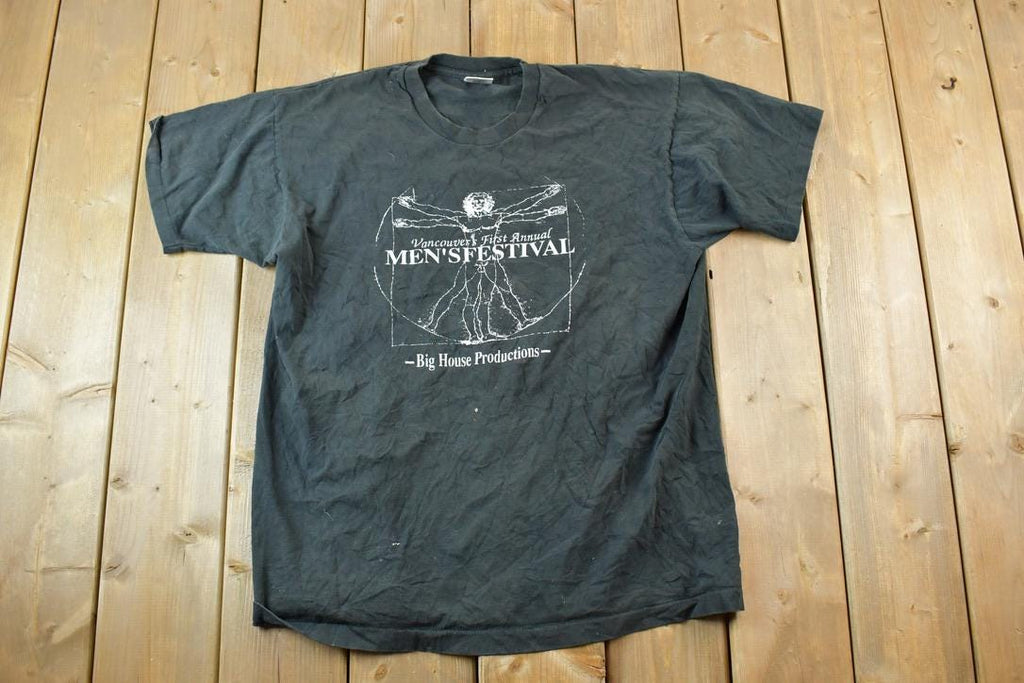 Vintage 1990s Vancouver Mens Festival Souvenir T-Shirt