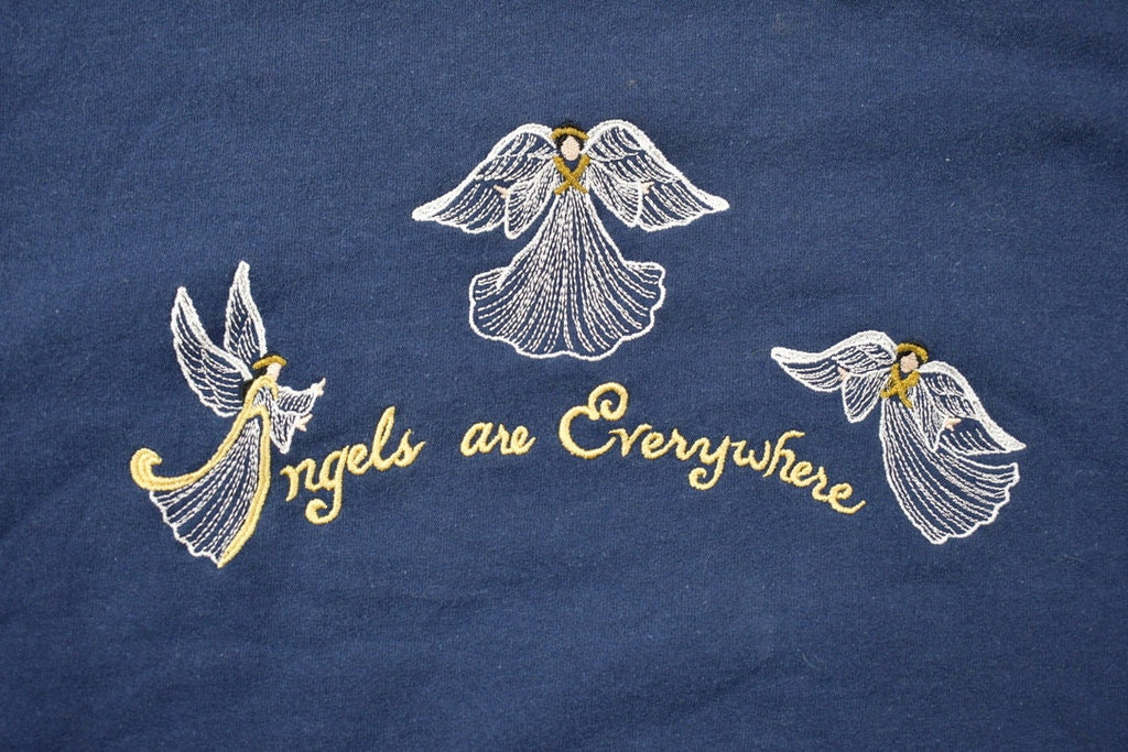 Vintage 1990s Hanes Cute Angels Crewneck Sweater