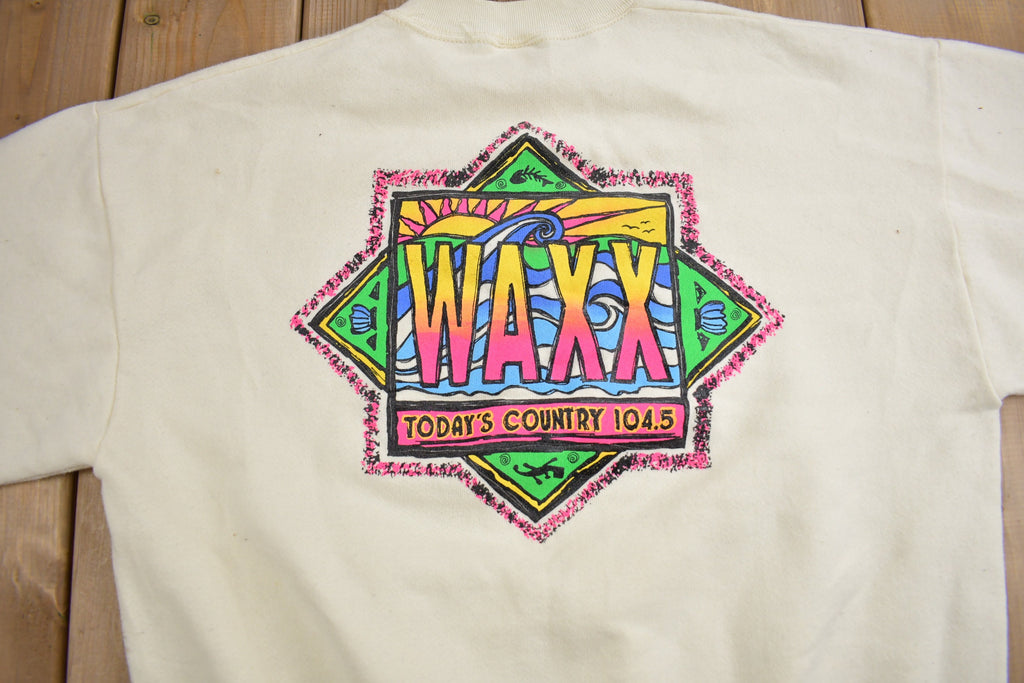 Vintage 1990s WAXX Todays Country 104.5 Crewneck Sweatshirt