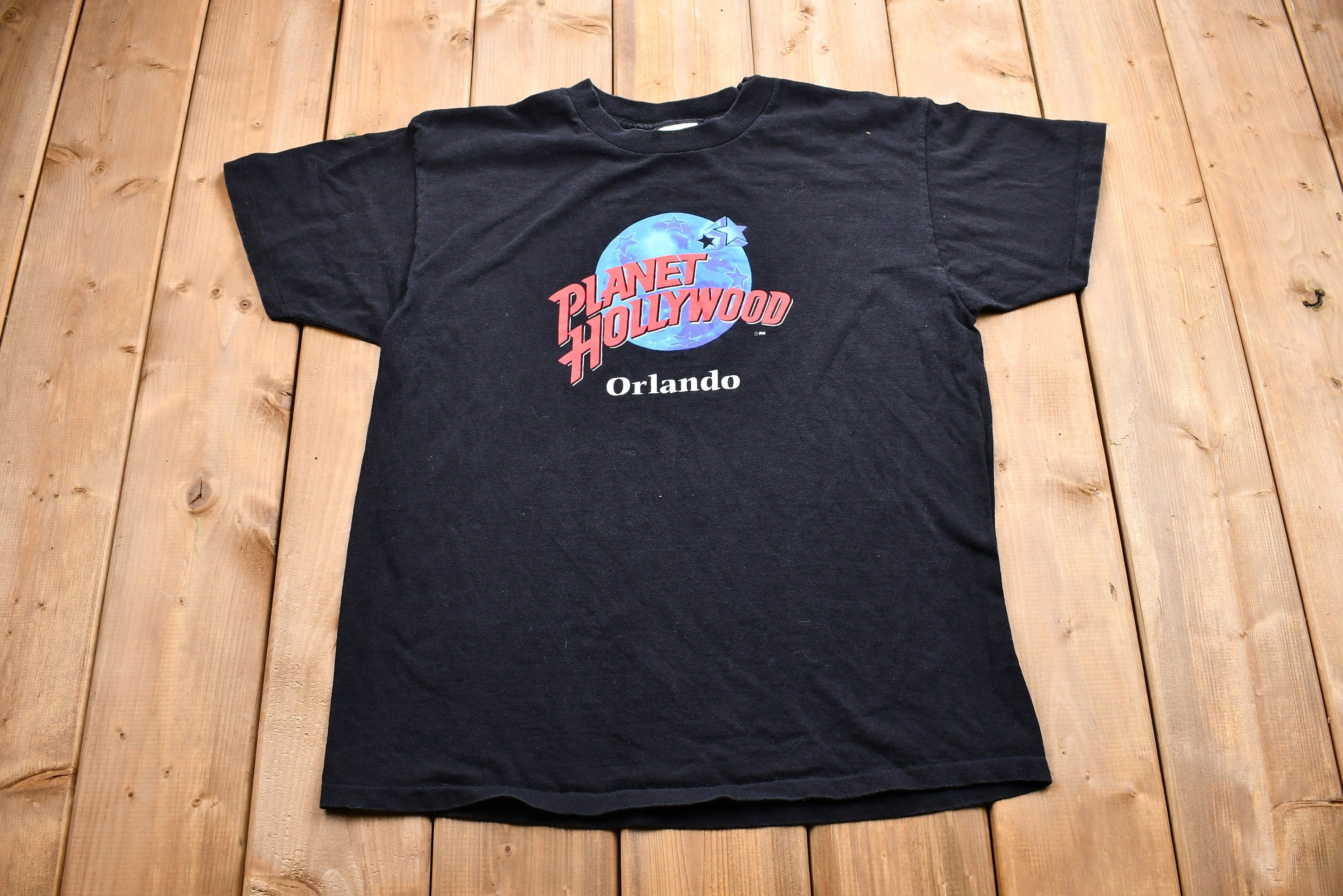 Vintage 1990s Planet Hollywood Orlando Florida T-Shirt