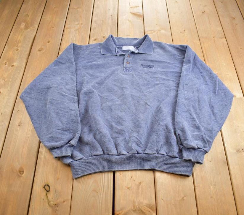 Vintage 1990s Northern Reflections Blank Button Up Sweater Made In USA