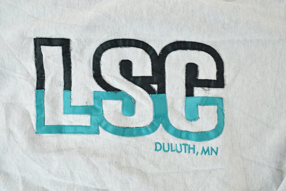 Vintage 1990s LSC Duluth Minnesota University Reverse Grain Crewneck