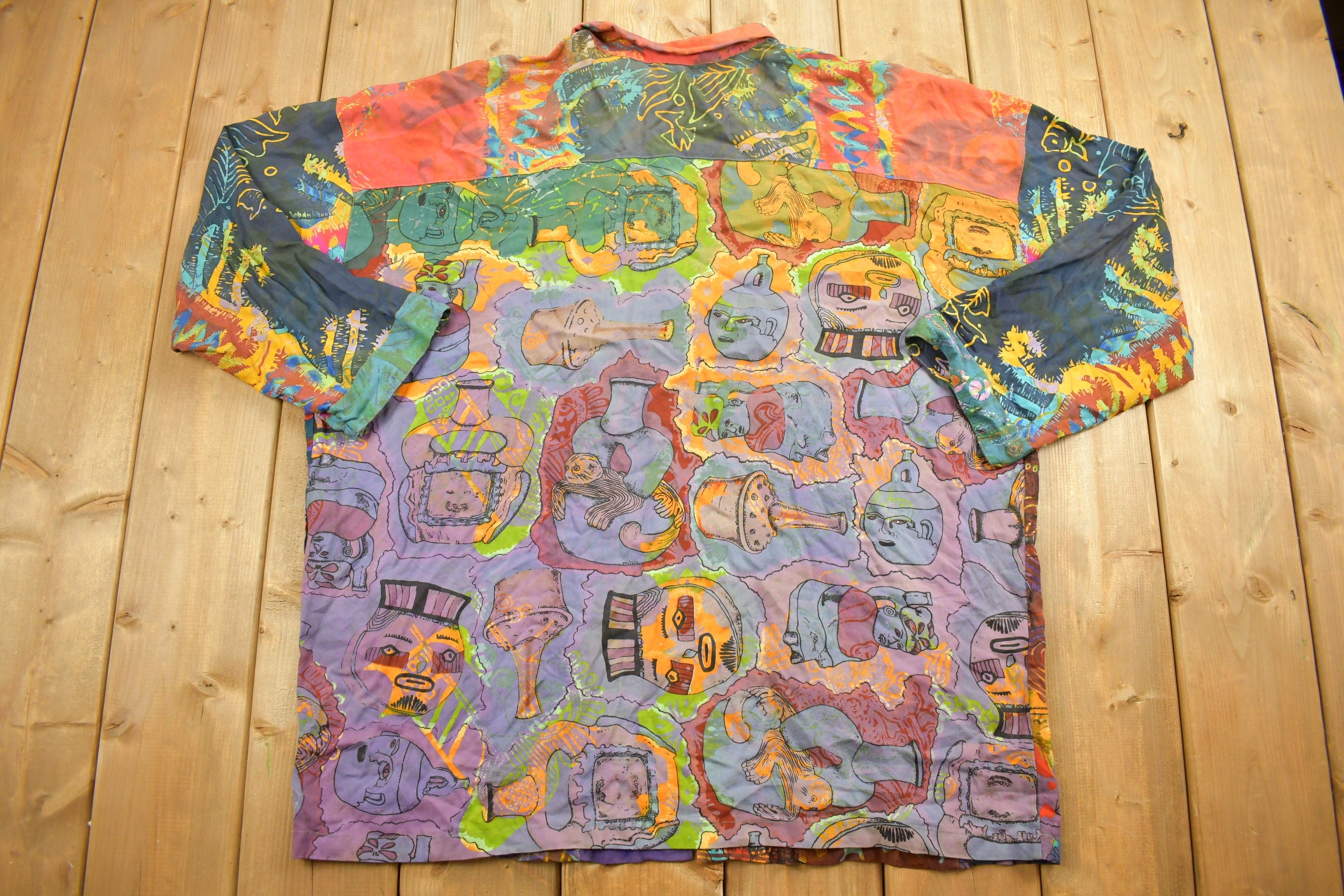 Vintage 1980s Passion Design Button Up Shirt