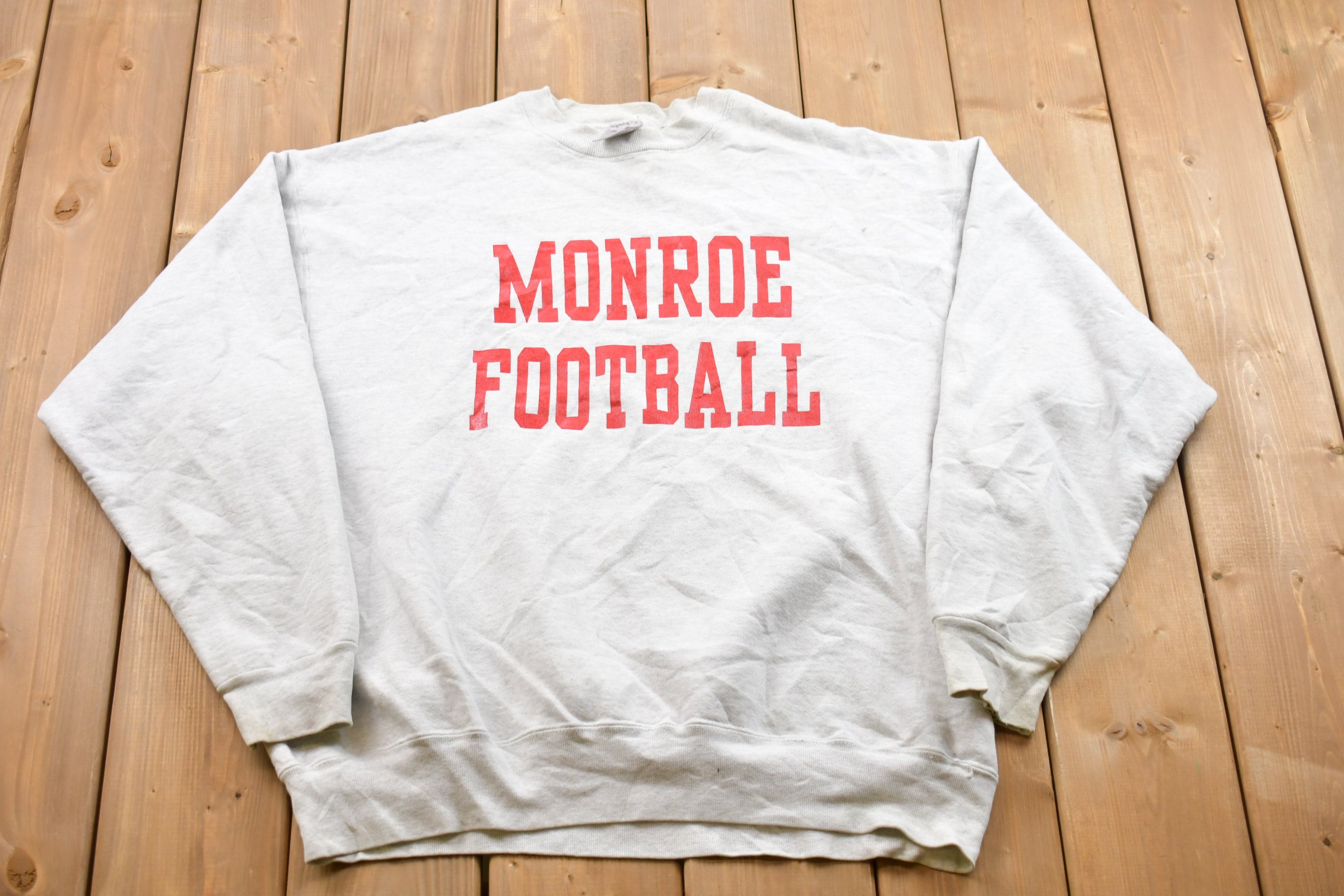 Vintage 1990s Monroe Football Crewneck Sweatshirt