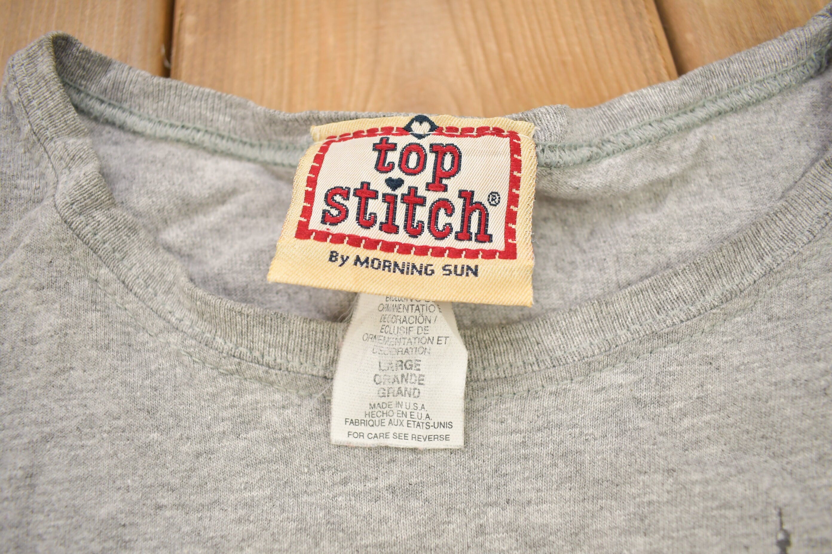 Vintage 1990s Top Stitch Embroidered Lighthouse Theme T Shirt