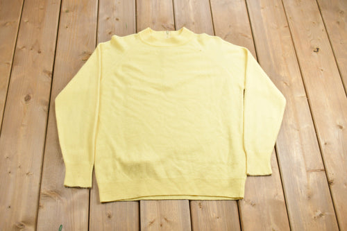 Vintage 1990s Designers Originals Blank Quarter Zip Sweatshirt  90s Knit  Made In USA  Essential  Streetwear  90s Blank  Vintage Knit