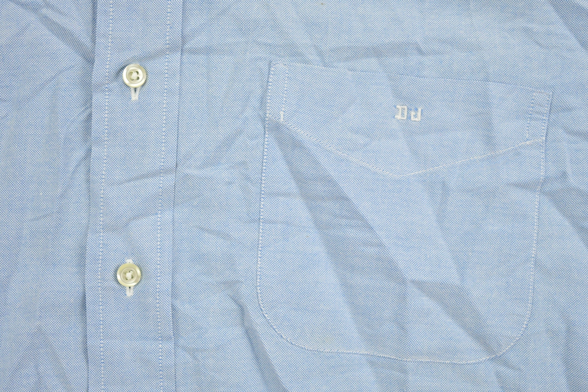 Vintage 1990s Brooks Brothers Blue Button Up Short Sleeve Shirt