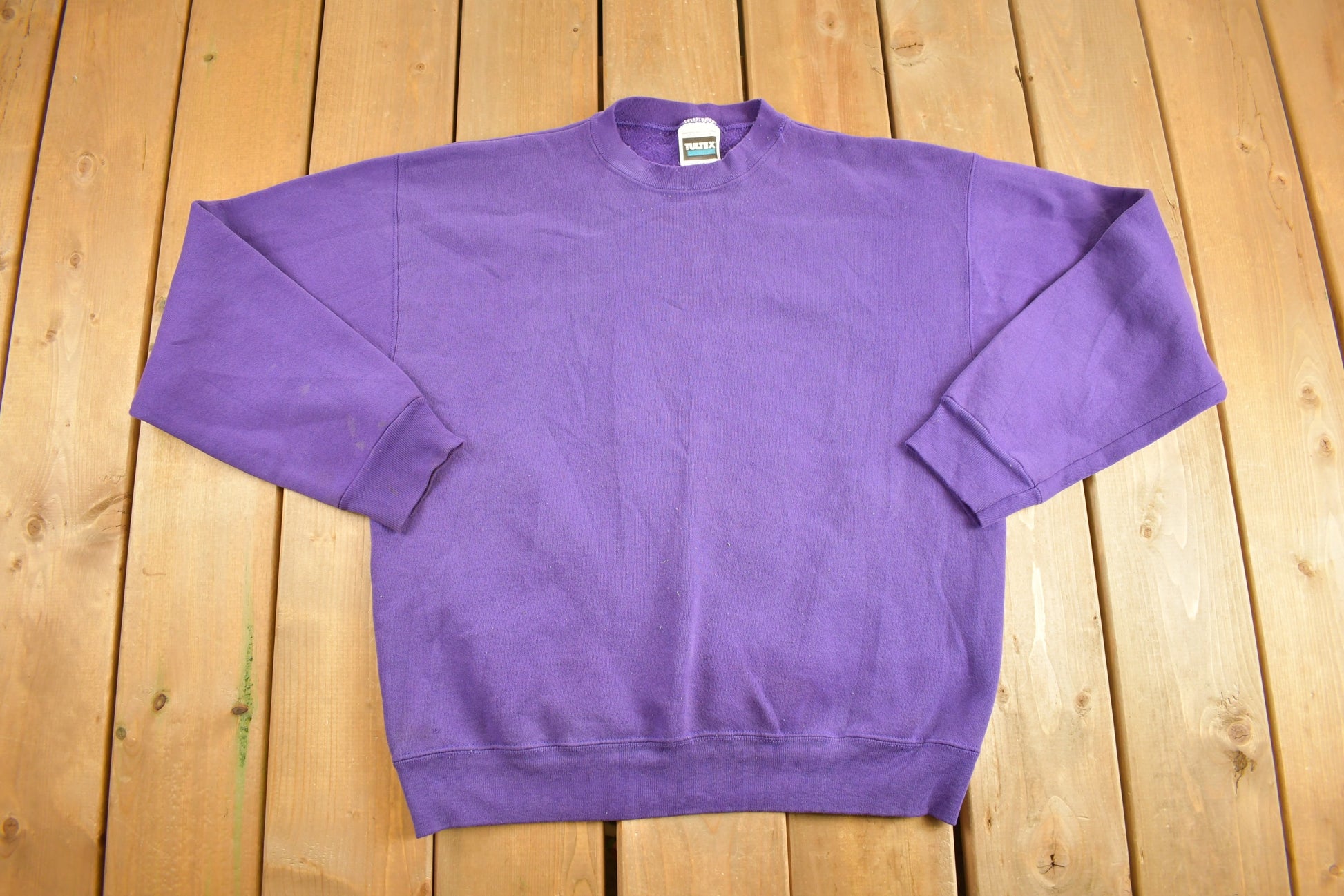 Vintage 1990s Blank Purple Crewneck Sweatshirt