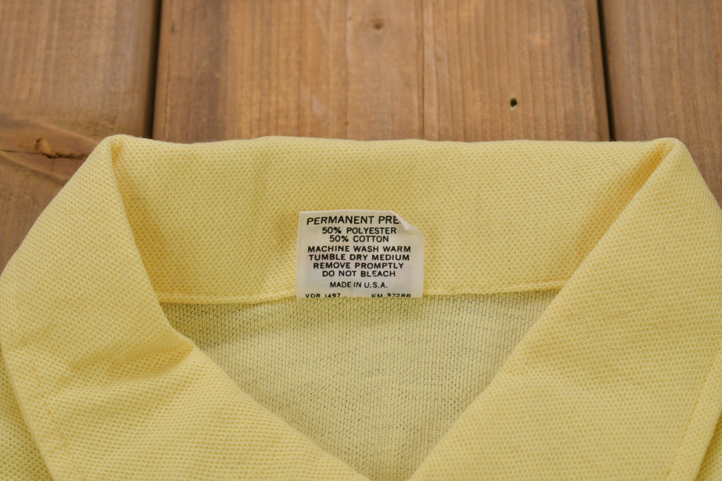 Vintage 1970s Deadstock American Aero Lights Embroidered Polo T Shirt