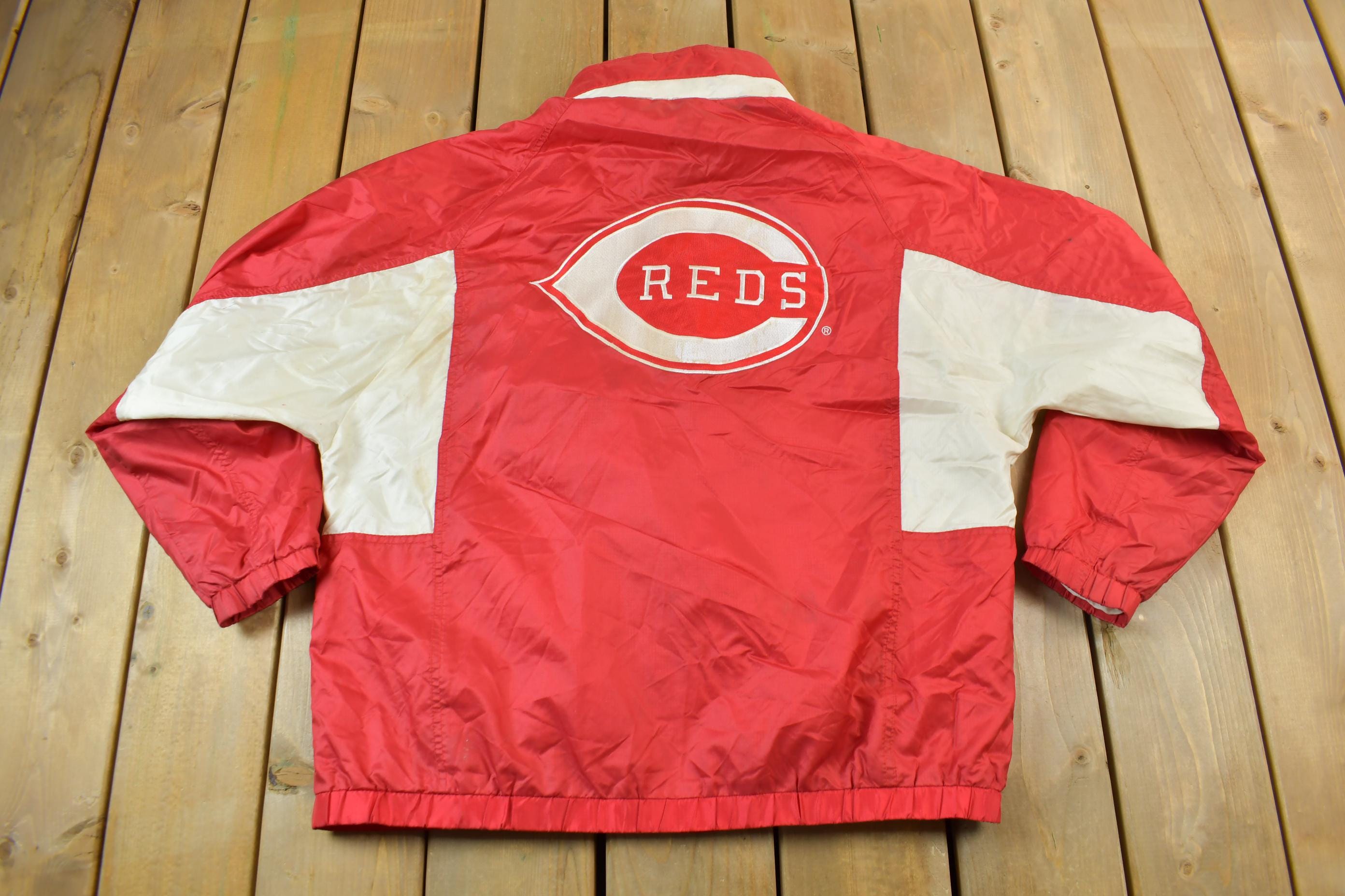 Vintage 1990s Cincinnati Reds MLB Windbreaker Jacket