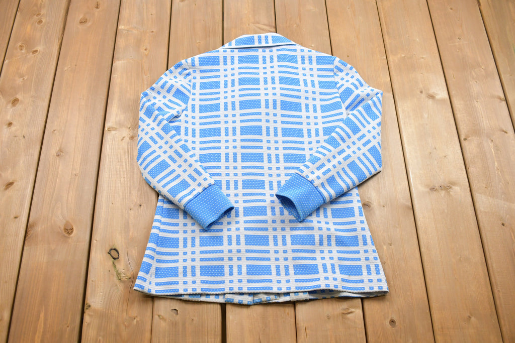 Vintage 1980s Plaid Button Up Shirt /