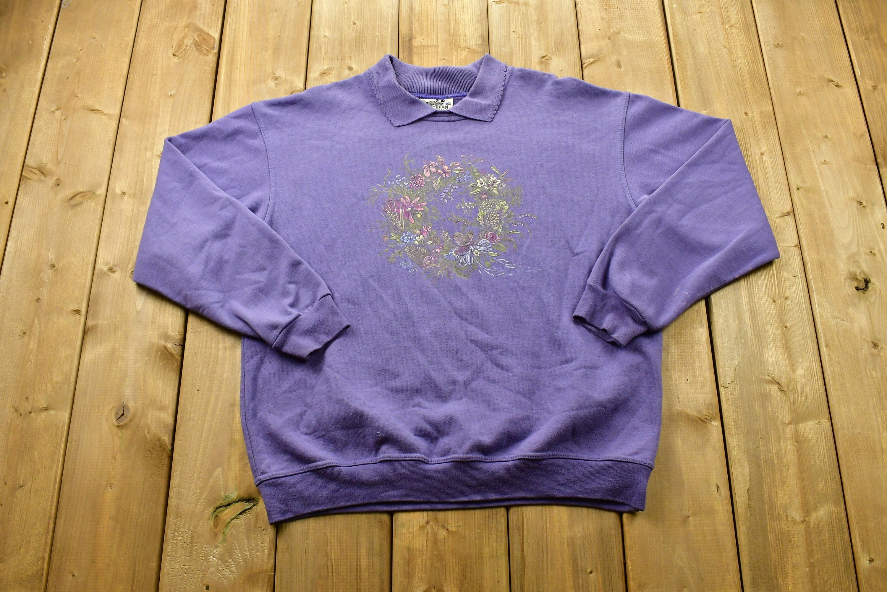 Vintage 90s Northern Reflections Collared Crewneck