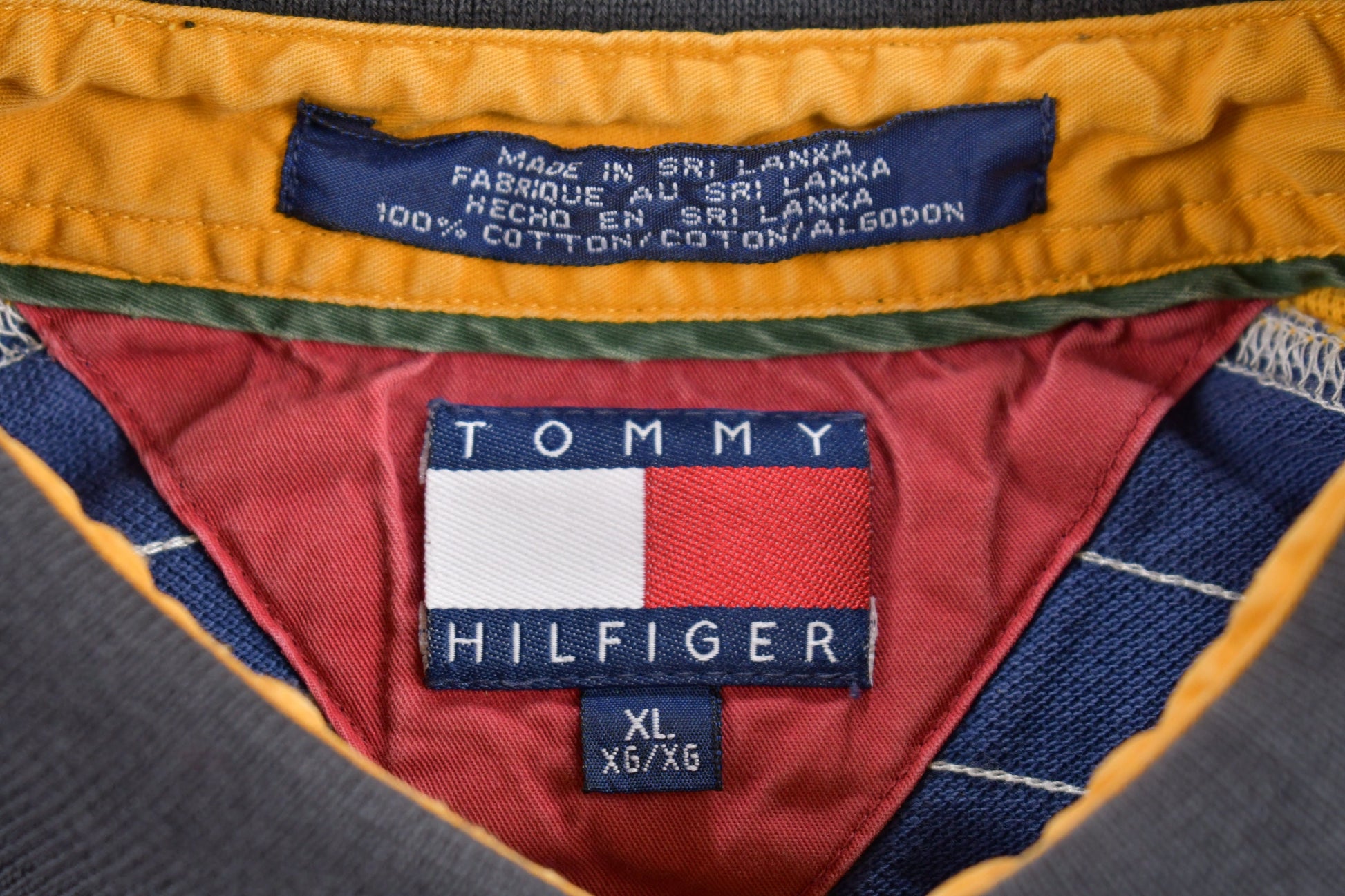 Vintage 1990s Tommy Hilfiger Crest Logo Polo Shirt