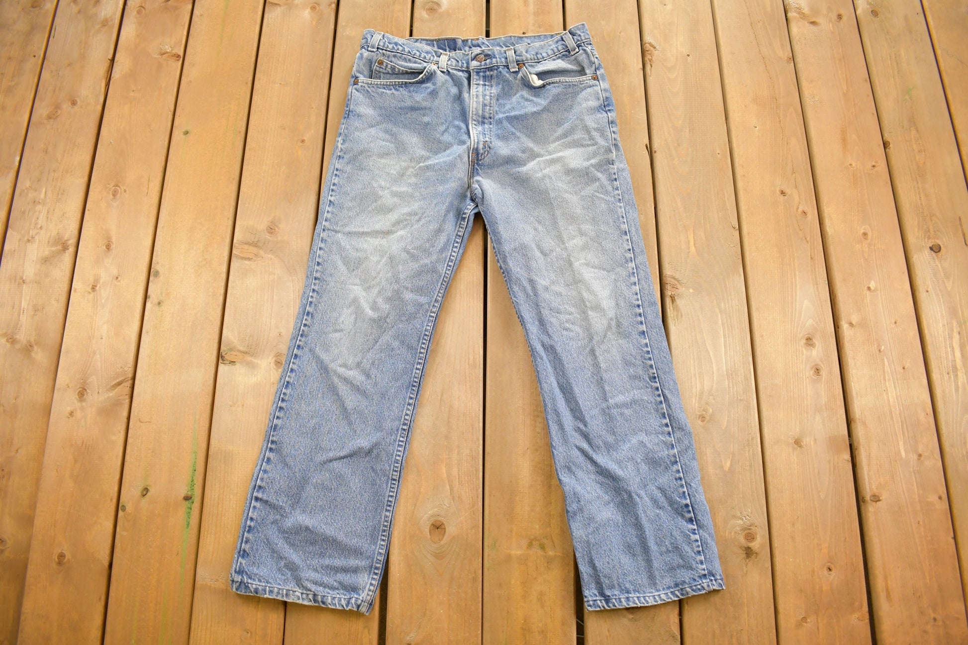 Vintage 1980s Levi's Orange Tab Jeans Size 34 x 27