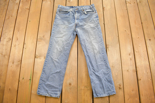 Vintage 1980s Levi's Orange Tab Jeans Size 34 x 27 / Blue / Light Wash / Vintage Denim / Made In USA / 80s Levi's / Boot Cut