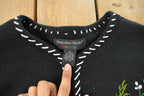 Vintage 1990s Cardinal Birds Graphic Knit Cardigan Sweater Women's 2X