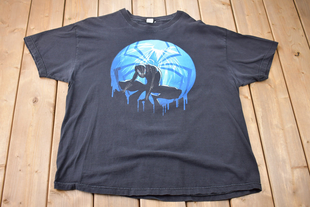 Vintage 2004 Spiderman Graphic Marvel Mad Engine Promo T-shirt