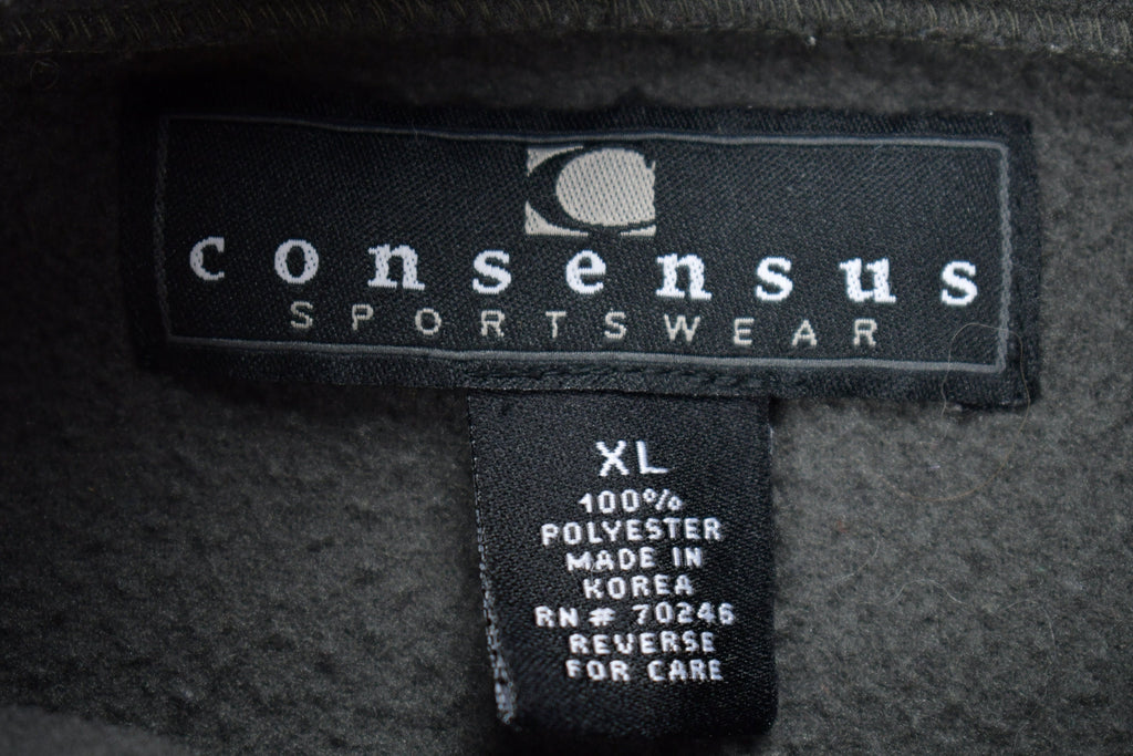 Vintage 1990s Consensus Sportswear Fleece Sweater Vest