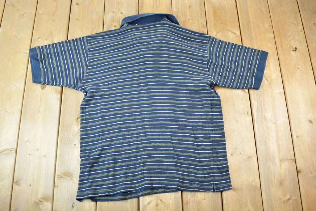 Vintage 1990s 725 Striped Button Up Polo Style Shirt